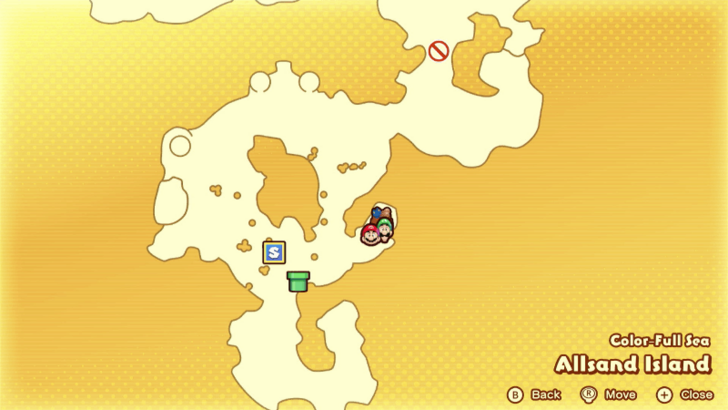 Allsand Item and Gear Shop Map