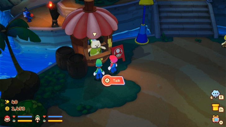 MLB Bulbfish Item Shop Overworld