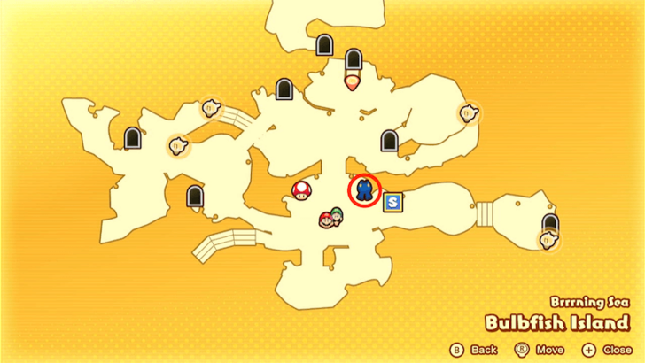 MLB Bulbfish Gear Shop Map