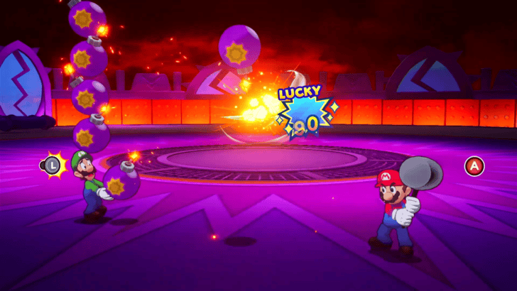 Mario & Luigi Brothership Bros. Attack against Zokket