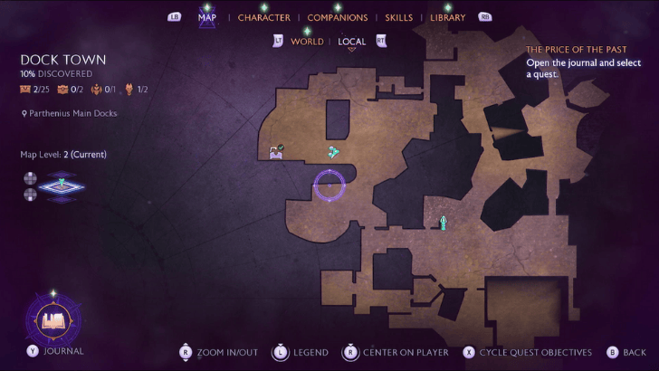 Parthenius Main Docks Candlehop Map