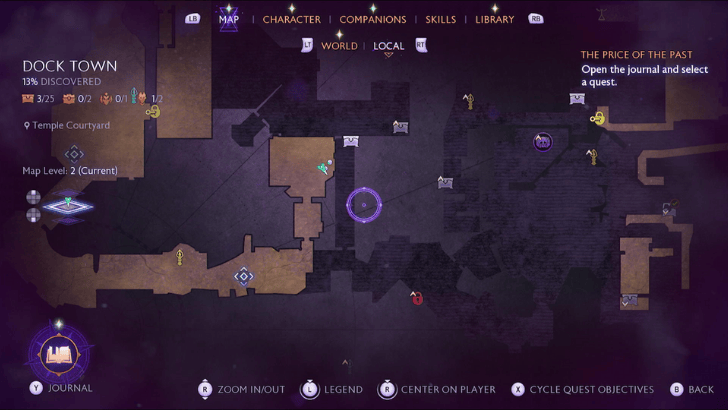 Temple Courtyard Candlehop Map