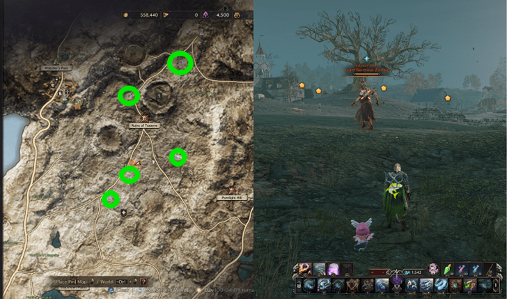 Throne and Liberty (TL) - Giant Ravenous Zombie Location