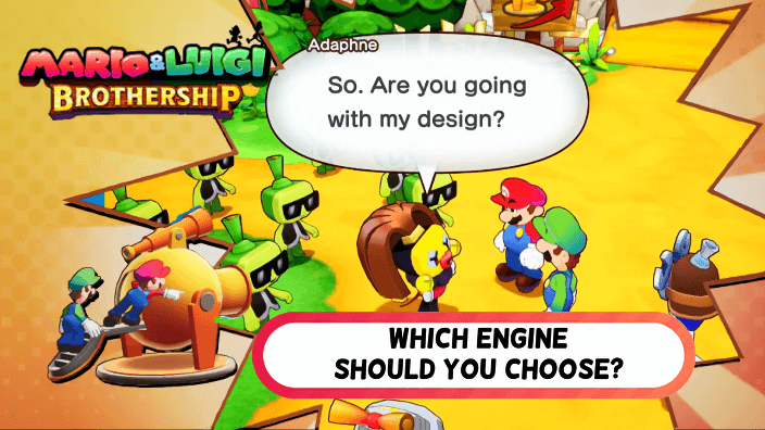 Mario & Luigi Brothership Technikki or Adaphne Which Engine Should You Choose