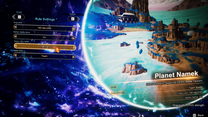 DBSZ - Change difficulty in Offline Battles and World Tournaments