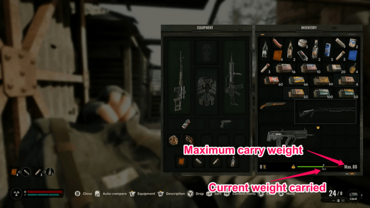 Current and Maximum Weight UI