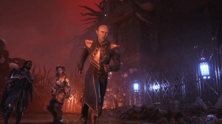 Solas the Dread Wolf Fights the Archdemon