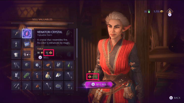 Sell Valuables to Faction Merchants