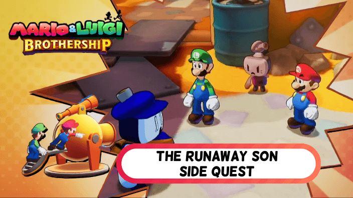 Mario Luigi Brothership - The Runaway Son Side Quest