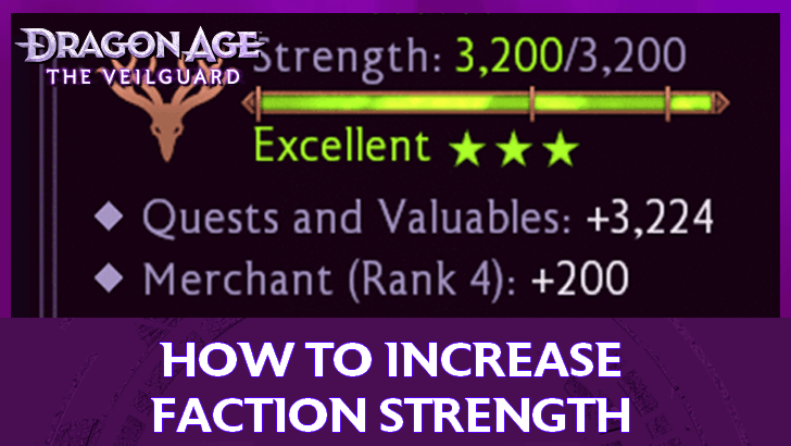 Dragon Age The Veilguard - Faction Strength Guide