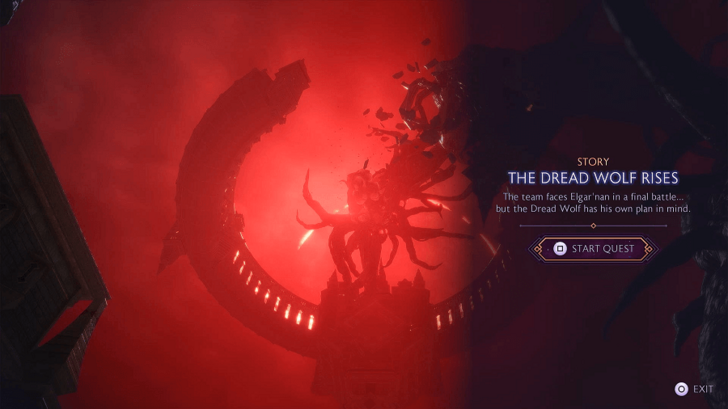Start to The Dread Wolf Rises Final Quest