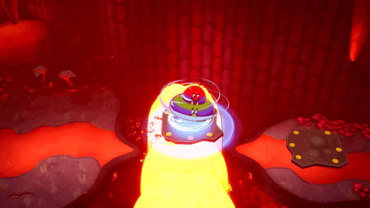 How to Cross the Tall Lava Fountain