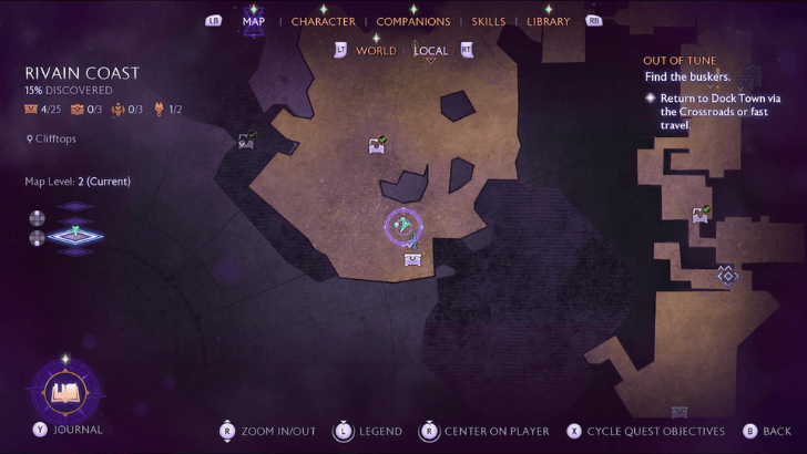 Clifftops Puzzle Third Brazier Map