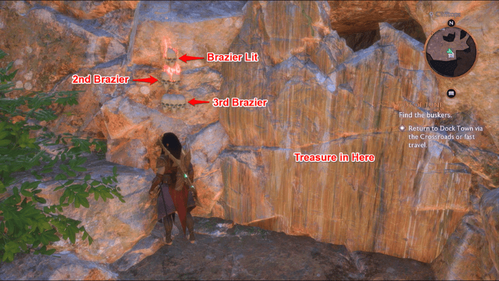Check Progress via Skulls Near the Cave