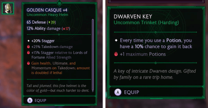 Clifftops Brazier Puzzle Reward