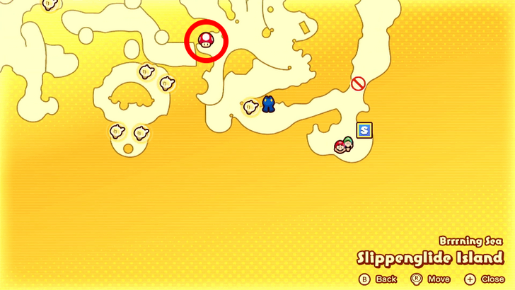 Slippenglide Item Shop Map