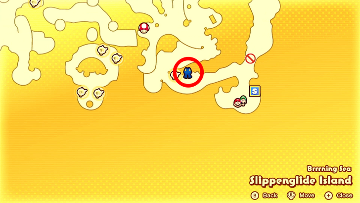 Slippenglide Gear Shop Map