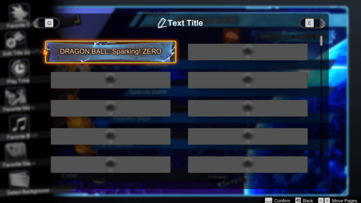 Collectibles - Text Title