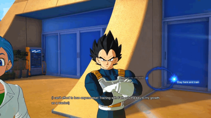 Dragon Ball Sparking Zero Choose to Stay and Train