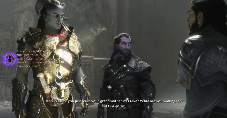 Save Caterina Choice Outcome