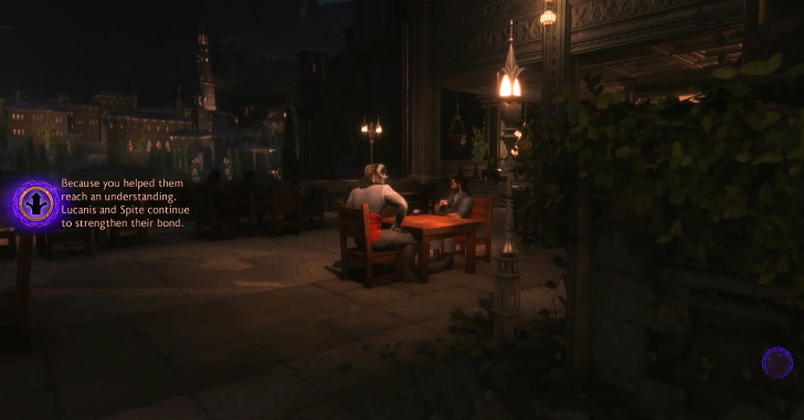 Outcome of Punish Illario or Free Caterina Choice