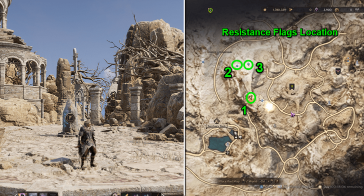 Throne and Liberty (TL) - Manawastes Flag Locations