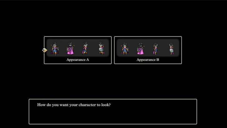 Select Protagonist and Game Settings