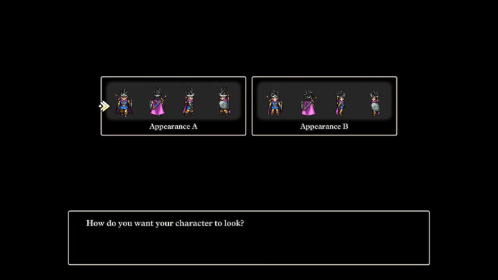 Dragon Quest 3 - Can You Change Gender and Appearance Menu