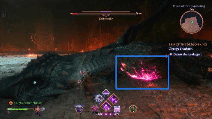 Staggered High Dragon Weak Spot