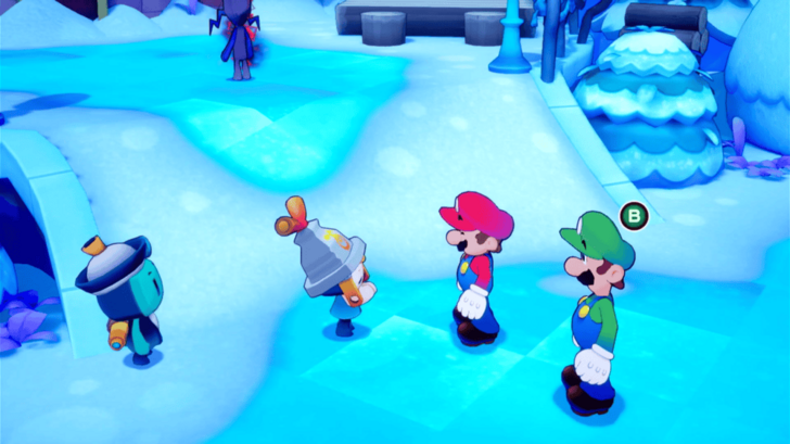 Press B for Luigi to Contribute to the Motivational Speech