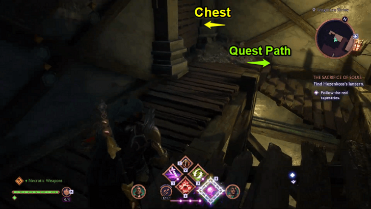 Hidden Chest and Path
