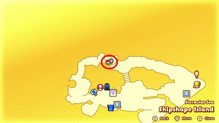 Grampy Turnip Shipshape Island Map