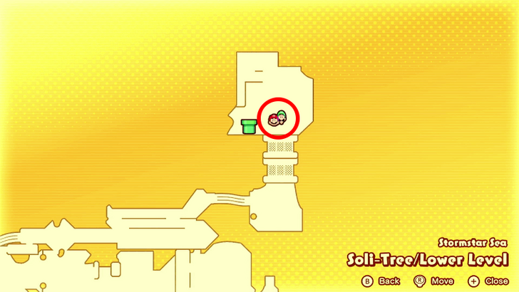 Grampy Turnip Soli-Tree Island Map