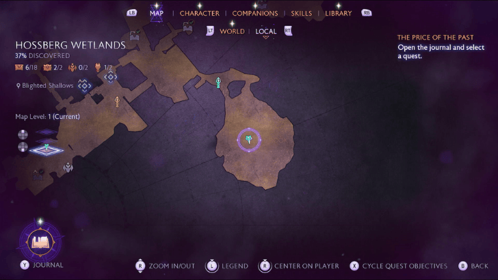 Blighted Shallows Spirit Map