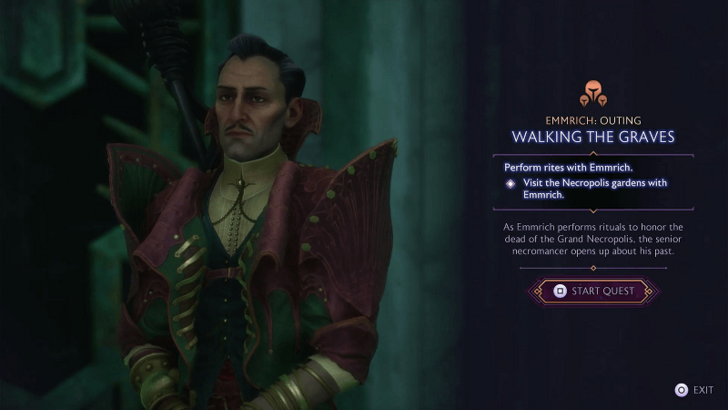 Walking the Graves Quest Start