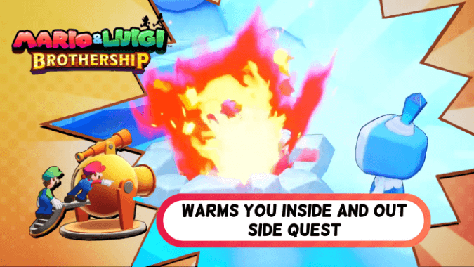 Mario and Luigi Brothership - Warms You Inside and Out Side Quest