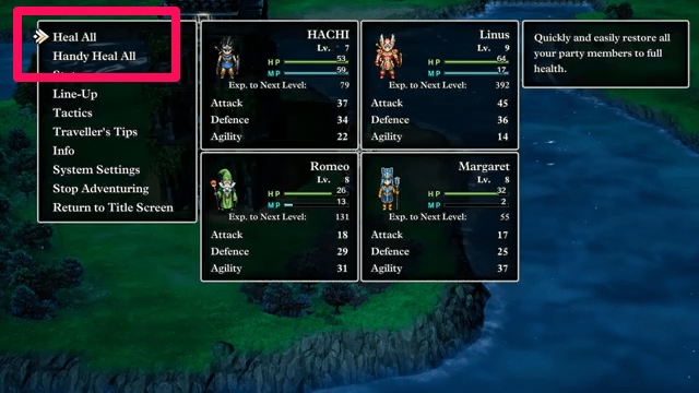 Dragon Quest 3 - How to Heal Handy Heal