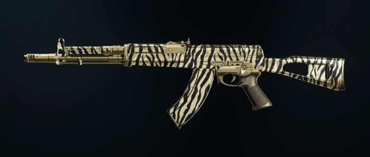 Black Ops 6 - Gold Tiger AEK-973 Camo