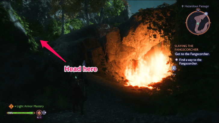 Slaying the Fangscorcher - Find a Way to the Fangscorcher