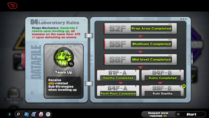 Go to Laboratory Ruins 99F-B
