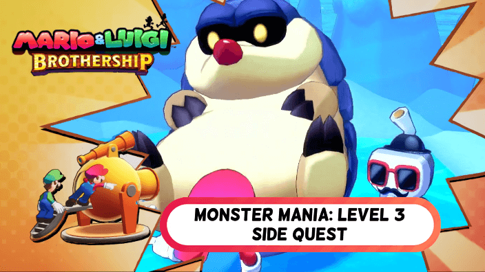 Mario and Luigi Brothership - Monster Mania Level 3 Side Quest Walkthrough
