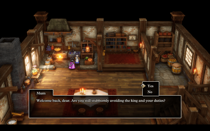 Dragon Quest 3 - Conversation at Home