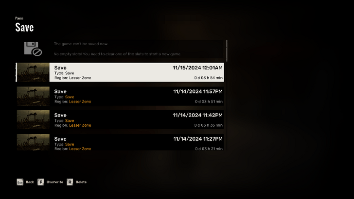 Save Slots