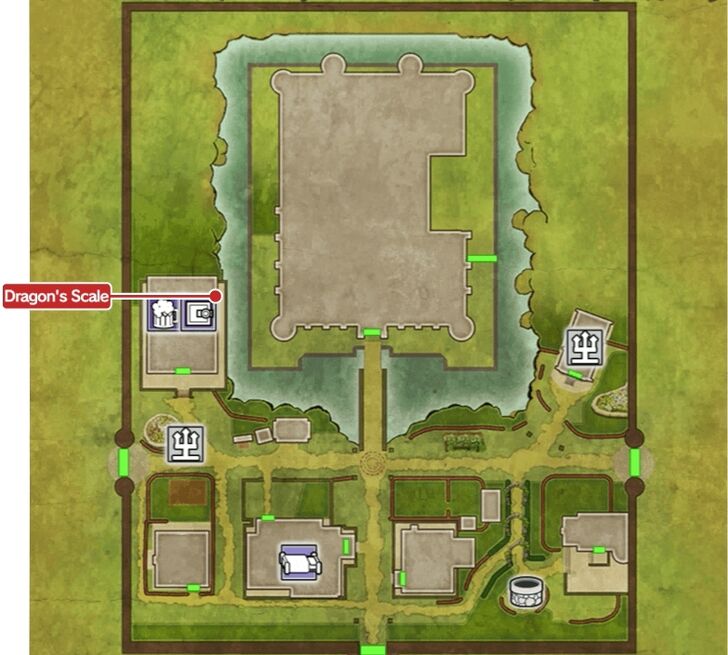 Dragon Quest 3HD2DR - Aliahan Town Map