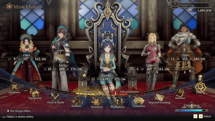 Romancing Saga 2 - Memories Menu 1