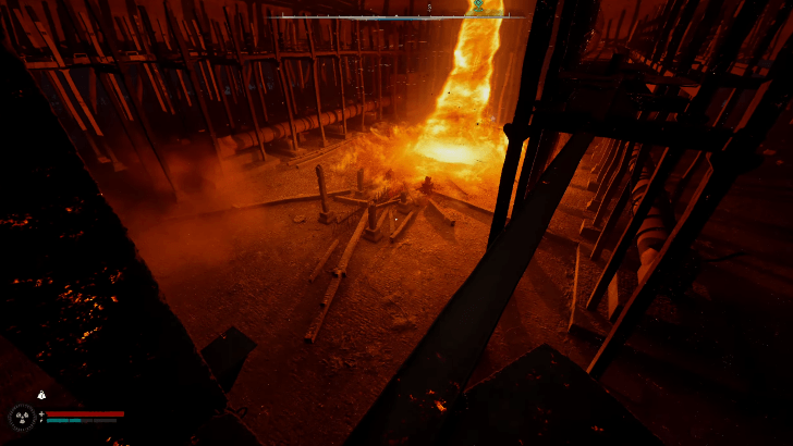 Fire Anomaly at the center of the Cooling Tower