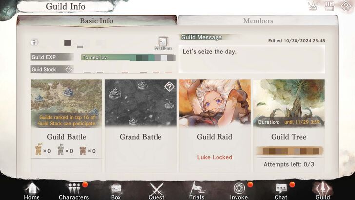 Guilds in MM - MementoMori