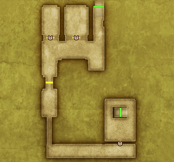 Dragon Quest 3HD2DR - Aliahan Castle B1 Map