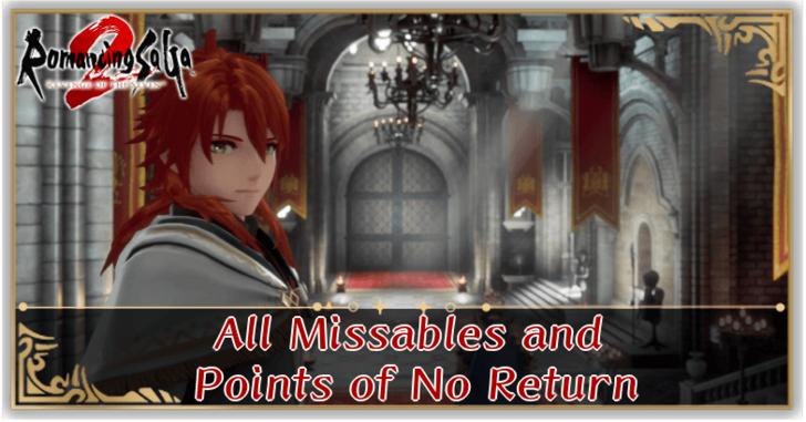 Romancing Saga 2 - All Missables and Points of No Return