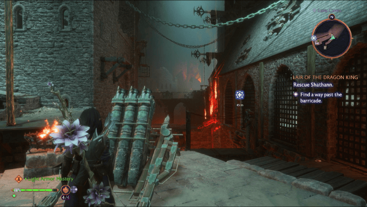 Lair of the Dragon King - Find a Way Past the Barricade